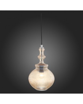 SL363.303.01 Подвес ST-Luce Хром/Янтарный E27 1*60W RIEVO-foto6