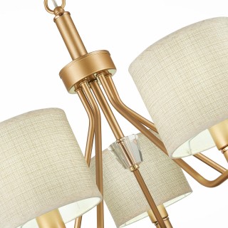 SLE107003-05 Люстра подвесная Золотистый/Бежевый E14 5*40W VILEDE-foto10