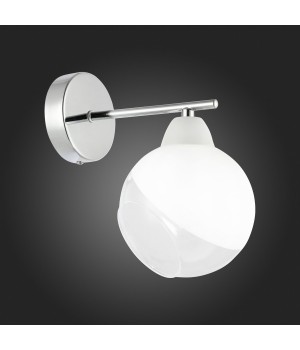 SLE102701-01 Бра Хром/Прозрачный, Матовый никель E14 1*40W GIORTE-foto5