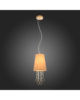 SL1138.203.01 Подвес Французское золото/Бежевый, Прозрачный E14 1*40W MEDDO-foto7