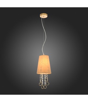 SL1138.203.01 Подвес Французское золото/Бежевый, Прозрачный E14 1*40W MEDDO-foto7