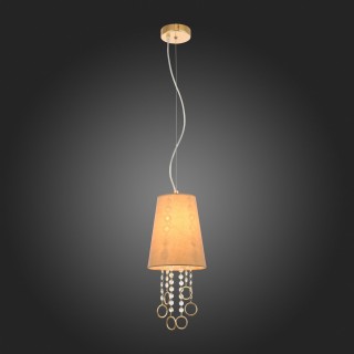 SL1138.203.01 Подвес Французское золото/Бежевый, Прозрачный E14 1*40W MEDDO-foto7