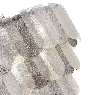 SLE1125-103-12 Светильник подвесной Хром/Прозрачно-Дымчатый E14 12*40W ERZO-foto3