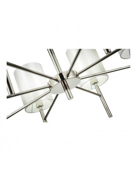 SLE107303-08 Светильник подвесной Никель/Белый E14 8*40W NOIA-foto3