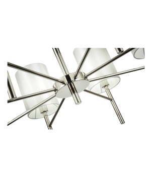 SLE107303-08 Светильник подвесной Никель/Белый E14 8*40W NOIA-foto3