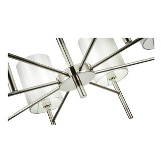 SLE107303-08 Светильник подвесной Никель/Белый E14 8*40W NOIA-foto3