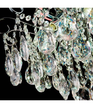 SLE160002-06 Светильник потолочный Хром/Прозрачный E14, LED 6+1*40/6(подсветка)W LITERO-foto4