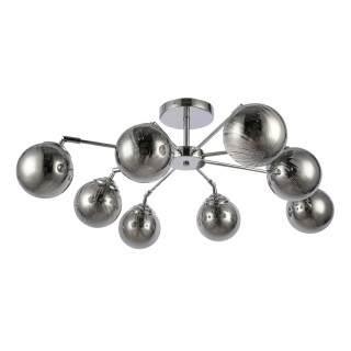 SLE102202-08 Люстра потолочная Хром/Дымчатый E14 8*40W FASIA-foto2