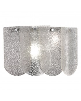 SLE1125-101-02 Светильник настенный Хром/Прозрачно-Дымчатый E14 2*40W ERZO-foto3