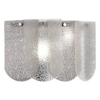 SLE1125-101-02 Светильник настенный Хром/Прозрачно-Дымчатый E14 2*40W ERZO-foto3