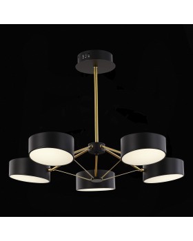 SLE6005-402-05 Светильник потолочный Черный/Черный LED 5*10W VALLE-foto5