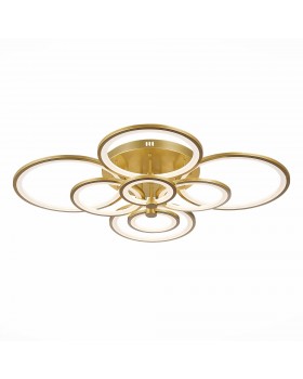 SLE200322-08 Светильник потолочный Золотистый/Белый LED 1*256W 3000-6000K LETO