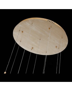 SL1116.203.09 Светильник подвесной ST-Luce Золотой с патиной/Золотой с патиной, Никель LED 9*5W 3000K SALICA-foto6