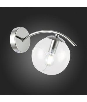 SLE102601-01 Бра Хром/Прозрачный E14 1*40W RATELLA-foto5