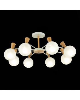 SLE220702-08 Люстра потолочная Белый, Светлое дерево/Белый E14 8*40W CATANIA-foto4