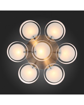 SL483.352.07 Светильник потолочный Бронза/Белый E27 7*60W FORESTA-foto12