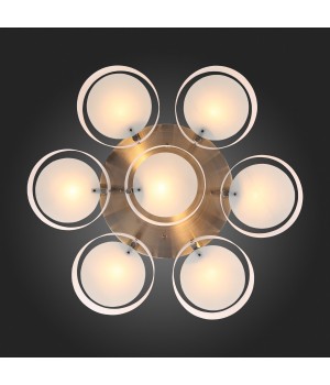 SL483.352.07 Светильник потолочный Бронза/Белый E27 7*60W FORESTA-foto12