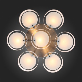 SL483.352.07 Светильник потолочный Бронза/Белый E27 7*60W FORESTA-foto12