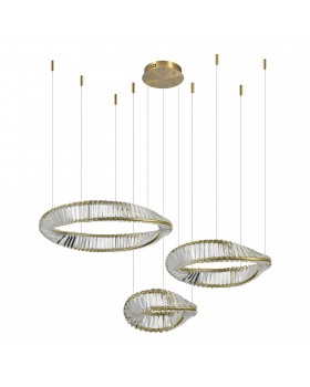 SL6204.311.03 Светильник подвесной ST-Luce Латунь/Прозрачный LED 1*97W 4000K RITORTO-foto2