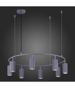 SL1213.703.08 Светильник подвесной ST-Luce Серый/Серый GU10 8*5W 4000K KENDO-foto6