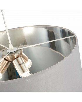 SLE300513-03 Светильник подвесной Никель/Серый, Серебристый E27 3*40W BRESCIA-foto3