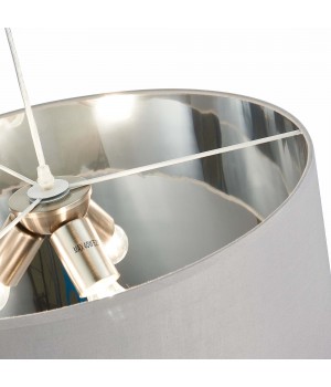 SLE300513-03 Светильник подвесной Никель/Серый, Серебристый E27 3*40W BRESCIA-foto3