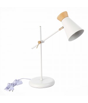 SLE1252-504-01 Настольная лампа Белый, Золотистый/Белый, Дерево E27 1*60W ALFEO-foto2