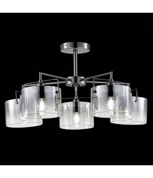 SLE155602-05 Люстра потолочная Хром/Дымчатый E14 5*40W NOSTA-foto3