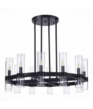 SL1237.403.12 Люстра подвесная ST-Luce Черный/Прозрачный E14 12*15W Isla-foto2