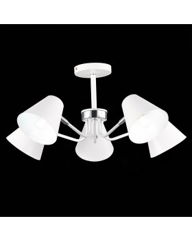 SLE106702-05 Светильник потолочный Белый,Хром/Белый E27 5*60W LERE-foto3