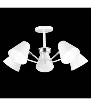 SLE106702-05 Светильник потолочный Белый,Хром/Белый E27 5*60W LERE-foto3
