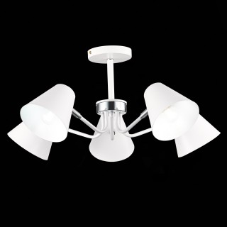 SLE106702-05 Светильник потолочный Белый,Хром/Белый E27 5*60W LERE-foto3
