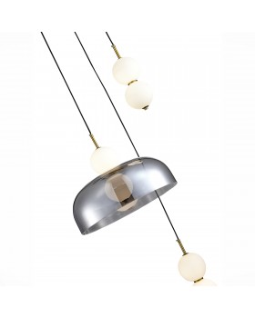 SL6112.203.21 Светильник подвесной ST-Luce Золотистый/Молочно-Белый,Прозрачно-Дымчатый LED 1*21W ODE-foto3