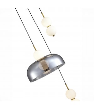 SL6112.203.21 Светильник подвесной ST-Luce Золотистый/Молочно-Белый,Прозрачно-Дымчатый LED 1*21W ODE-foto3