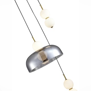 SL6112.203.21 Светильник подвесной ST-Luce Золотистый/Молочно-Белый,Прозрачно-Дымчатый LED 1*21W ODE-foto3