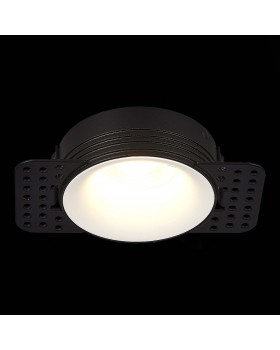 ST218.458.01 Св-к встр. Черный GU10 1*50W IP20 D85xH30 165-265V Без ламп Встраиваемые светильники-foto3