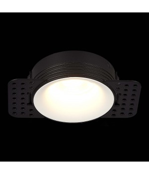 ST218.458.01 Св-к встр. Черный GU10 1*50W IP20 D85xH30 165-265V Без ламп Встраиваемые светильники-foto3