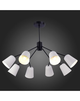 SLE155942-08 Люстра потолочная Черный/Белый E14 8*40W MARIO-foto5