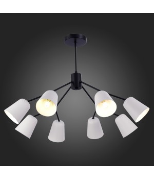 SLE155942-08 Люстра потолочная Черный/Белый E14 8*40W MARIO-foto5