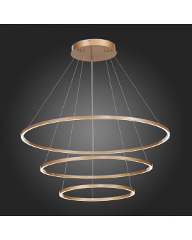 ST605.203.114 Cветильник подвесной SMART ST-Luce Золотистый/Белый LED 1*114W 2800-6500K Подвесные светильники-foto4