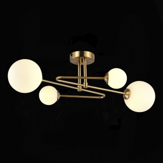 SLE2211-302-04 Люстра потолочная Латунь/Белый G9 4*5W FANTINI-foto5