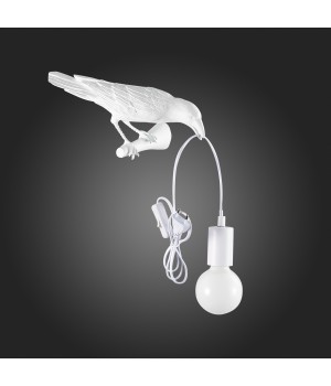 SLE115301-01 Светильник настенный Белый E27 1*40W GAVI-foto6