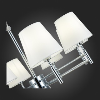 SLE105403-08 Люстра подвесная Хром/Белый E14 8*40W LAGORO-foto3