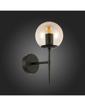 SLE154901-01 Светильник настенный Черный/Янтарный E27 1*40W LACOTTA-foto6