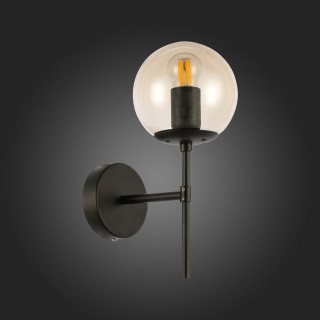 SLE154901-01 Светильник настенный Черный/Янтарный E27 1*40W LACOTTA-foto6