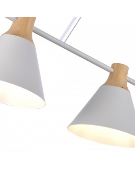 SLE125103-03 Светильник подвесной Белый/Белый, Светлое дерево E14 3*40W MODICA-foto4