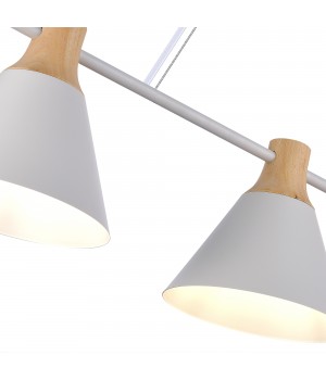 SLE125103-03 Светильник подвесной Белый/Белый, Светлое дерево E14 3*40W MODICA-foto4