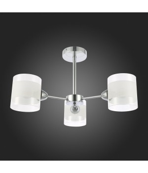 SLE102802-03 Люстра потолочная Хром/Прозрачный, Белый E14 3*40W MIENTO-foto8