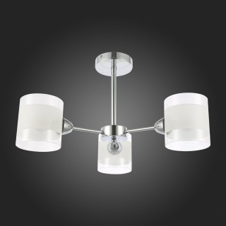 SLE102802-03 Люстра потолочная Хром/Прозрачный, Белый E14 3*40W MIENTO-foto8