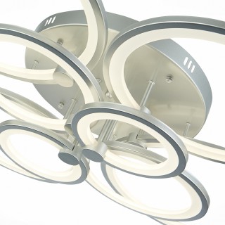 SLE200392-08 Светильник потолочный Серебристый/Белый LED 1*256W 3000-6000K LETO-foto6